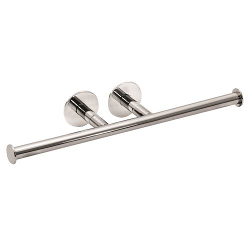 Porte-papier hygiénique double horizontal MODERN Elegance WINGITS®, acier inoxydable, fini poli